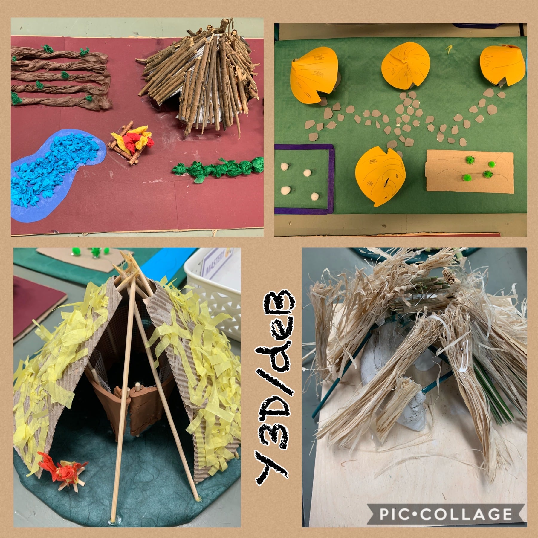 Bronze Age Houses Lydgate Junior School